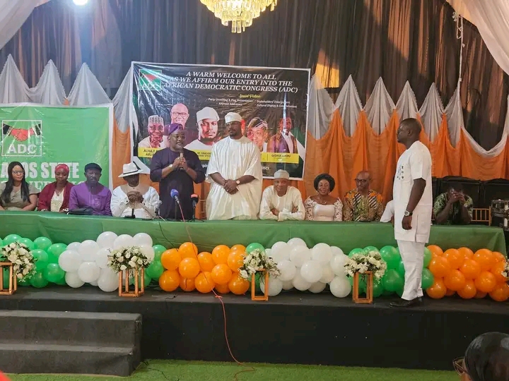 EX-LP GOVERNORSHIP CANDIDATE JOINS ADC EX-LP GOVERNORSHIP CANDIDATE JOINS ADC
