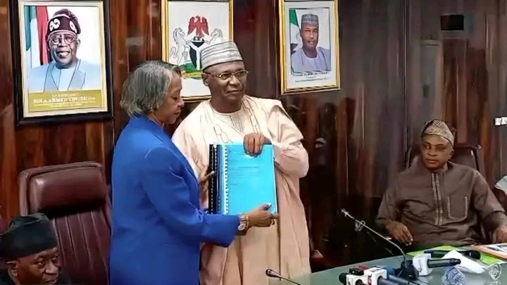 Nigeria’s INEC Chairman Bows out of office Hands Over. Nigeria’s INEC Chairman Bows out of office Hands Over.